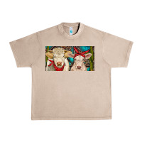 French Oak Charolais bull and calf Urban Heavy Tee - RanaPortraitStore