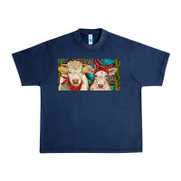 Navy Charolais bull and calf Urban Heavy Tee - RanaPortraitStore