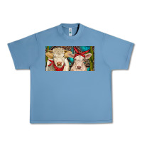 Pebble Blue Charolais bull and calf Urban Heavy Tee - RanaPortraitStore