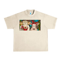 Sandshell Charolais bull and calf Urban Heavy Tee - RanaPortraitStore