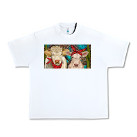White Charolais bull and calf Urban Heavy Tee - RanaPortraitStore