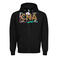 Black Western Certified Nursing Assistant Zipper Hoodie - LillyAllenDesigns