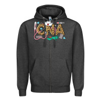Charcoal Heather Western Certified Nursing Assistant Zipper Hoodie - LillyAllenDesigns