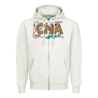 Oatmeal Heather Western Certified Nursing Assistant Zipper Hoodie - LillyAllenDesigns
