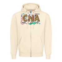 Sandshell Western Certified Nursing Assistant Zipper Hoodie - LillyAllenDesigns