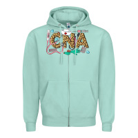 Seafoam Western Certified Nursing Assistant Zipper Hoodie - LillyAllenDesigns
