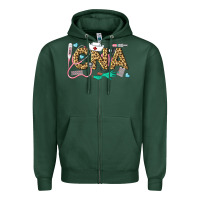 Sports Green Western Certified Nursing Assistant Zipper Hoodie - LillyAllenDesigns