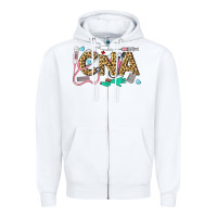 White Western Certified Nursing Assistant Zipper Hoodie - LillyAllenDesigns
