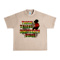 French Oak thick thighs juneteenth vibes cowgirl Urban Heavy Tee - CowGirlArtShop