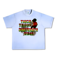 Grape Ice thick thighs juneteenth vibes cowgirl Urban Heavy Tee - CowGirlArtShop