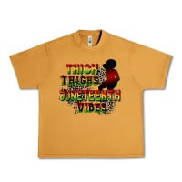 Peanut Butter thick thighs juneteenth vibes cowgirl Urban Heavy Tee - CowGirlArtShop