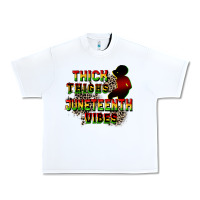 White thick thighs juneteenth vibes cowgirl Urban Heavy Tee - CowGirlArtShop