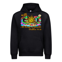 Black with god all things are possible summer Urban Hoodie - AdoDesignShop