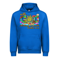 Cobalt with god all things are possible summer Urban Hoodie - AdoDesignShop