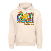 Sandshell with god all things are possible summer Urban Hoodie - AdoDesignShop