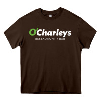 Chocolate Brown O'Charley's Resto and Bar Heavy Core Tee - InspiraDesign