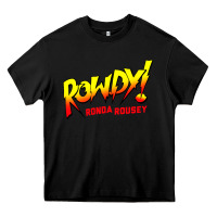 Black Ronda Rousey Merch Rowdy Ronda Rousey Shirt Heavy Core Tee - InspiraDesign