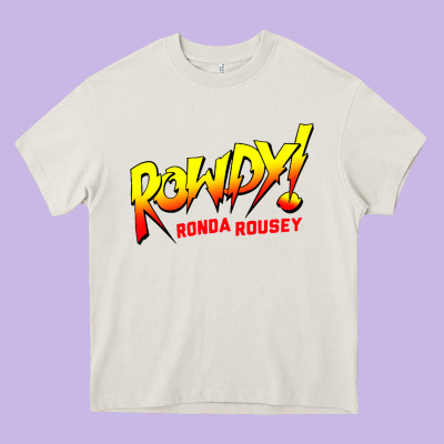 Ronda Rousey Merch Rowdy Ronda Rousey Shirt Heavy Core Tee Designed By Inspiradesign