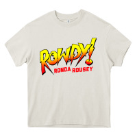 Cream Ronda Rousey Merch Rowdy Ronda Rousey Shirt Heavy Core Tee - InspiraDesign