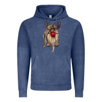 Vintage Denim deer gnome Vintage Hoodie - CowGirlArtShop