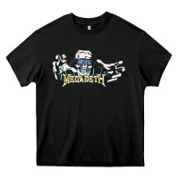 Black Megadeath caught Heavy Core Tee - InspiraDesign