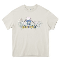 Cream Megadeath caught Heavy Core Tee - InspiraDesign