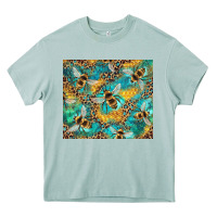 Arona honeycomb and bees with leopard Heavy Core Tee - Artiststas