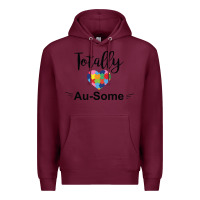 Burgundy totally au some Premium Hoodie - CowhideDigitalArt