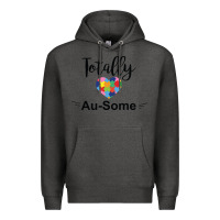 Charcoal Heather totally au some Premium Hoodie - CowhideDigitalArt