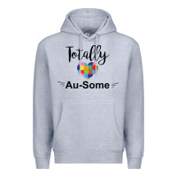 Heather Grey totally au some Premium Hoodie - CowhideDigitalArt