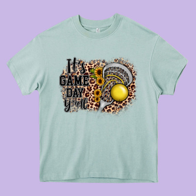 It's Game Day Y'all Lacrosse Heavy Core Tee Designed By Jahusdesignshop