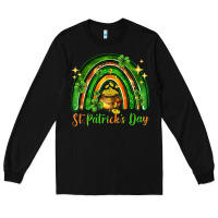 Black St. Patrick's Day rainbow Long Sleeve Tee - HowdyJamesFarm