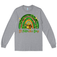 Heather Grey St. Patrick's Day rainbow Long Sleeve Tee - HowdyJamesFarm
