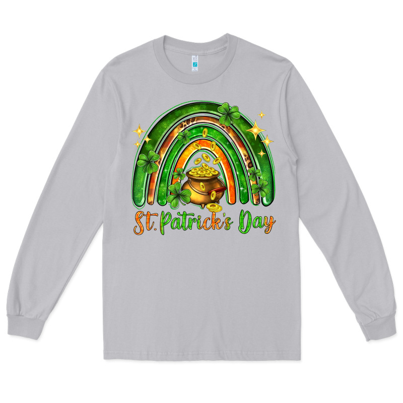 St. Patrick's Day Rainbow Long Sleeve Tee by HowdyJamesFarm | Teevron