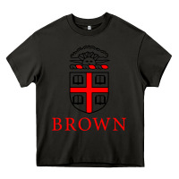 Asphalt brown university Heavy Core Tee - ArtChic