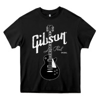 Black les paul classic guitar classic Heavy Core Tee - ArtChic