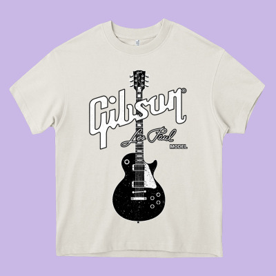 Les Paul Classic Guitar Classic Heavy Core Tee Designed By Artchic