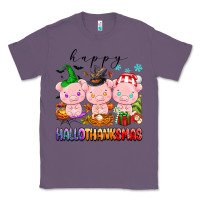 Lavender happy hallothanksmas pigs Classic Tee - texasbilliewilder