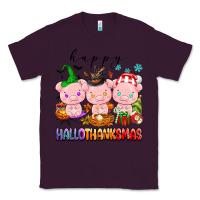 Plum happy hallothanksmas pigs Classic Tee - texasbilliewilder
