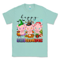 Seafoam happy hallothanksmas pigs Classic Tee - texasbilliewilder