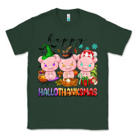 Sports Green happy hallothanksmas pigs Classic Tee - texasbilliewilder