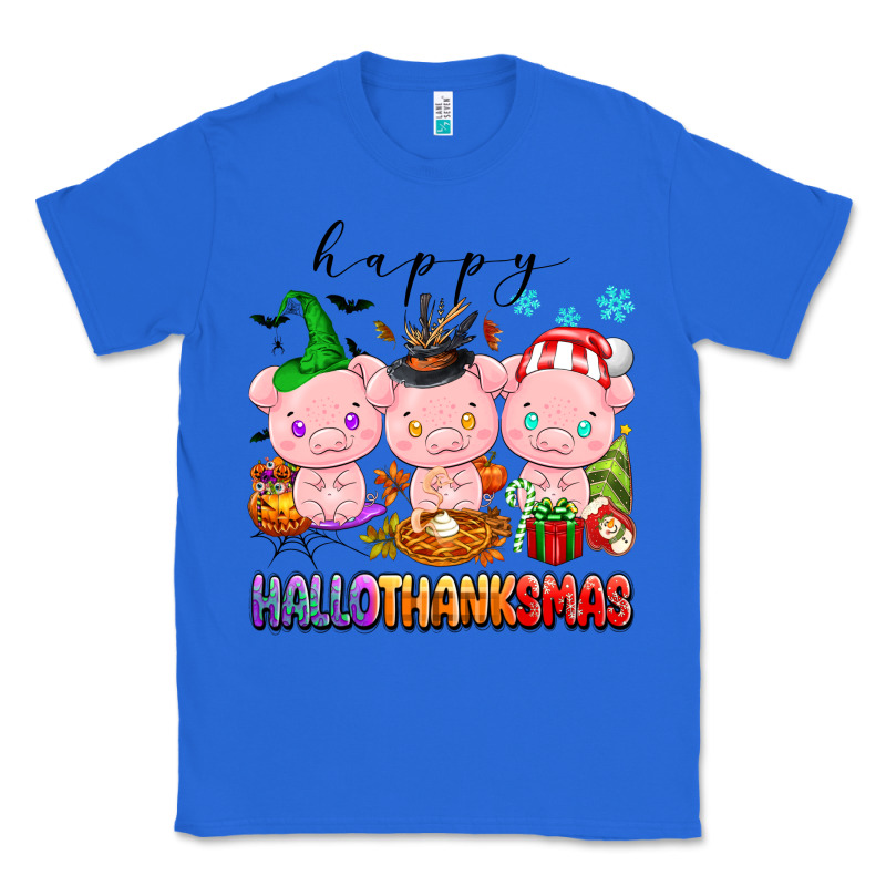 Happy Hallothanksmas Pigs Classic Tee by texasbilliewilder | Teevron