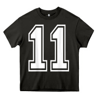 Number 11 Shirt Sports Player Number Back Of Shirt Heavy Core Tee | Teevron