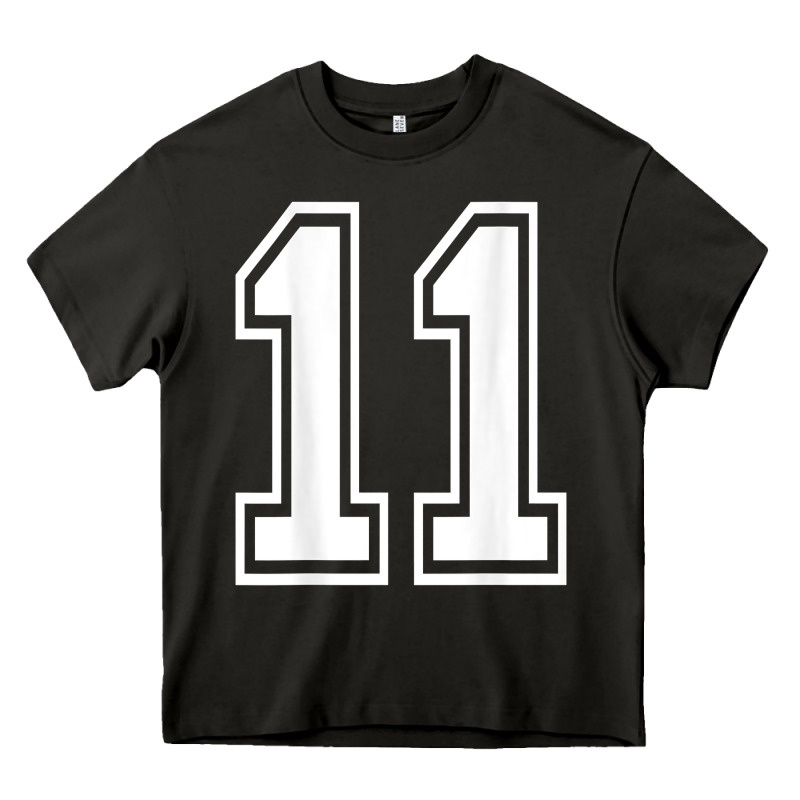 Number 11 Shirt Sports Player Number Back Of Shirt Heavy Core Tee by ArtChic | Teevron