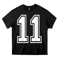 Black number 11 shirt sports player number back of shirt Heavy Core Tee - ArtChic