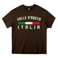 Chocolate Brown valle d'aosta italia italy region typography design Heavy Core Tee - ArtChic