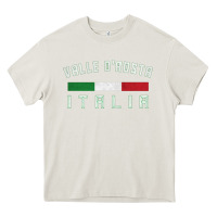 Cream valle d'aosta italia italy region typography design Heavy Core Tee - ArtChic