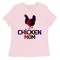 Bubblegum Pink Chicken Mom Ladies Tee - Bettercallsaul