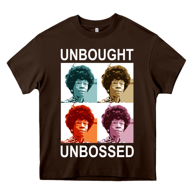 Unbought Unbossed Shirley Chisholm Retro Vintage Gift Long Sleeve T Sh Heavy Core Tee by ArtChic | Teevron