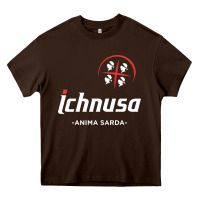 Chocolate Brown ichnusa Heavy Core Tee - ArtChic